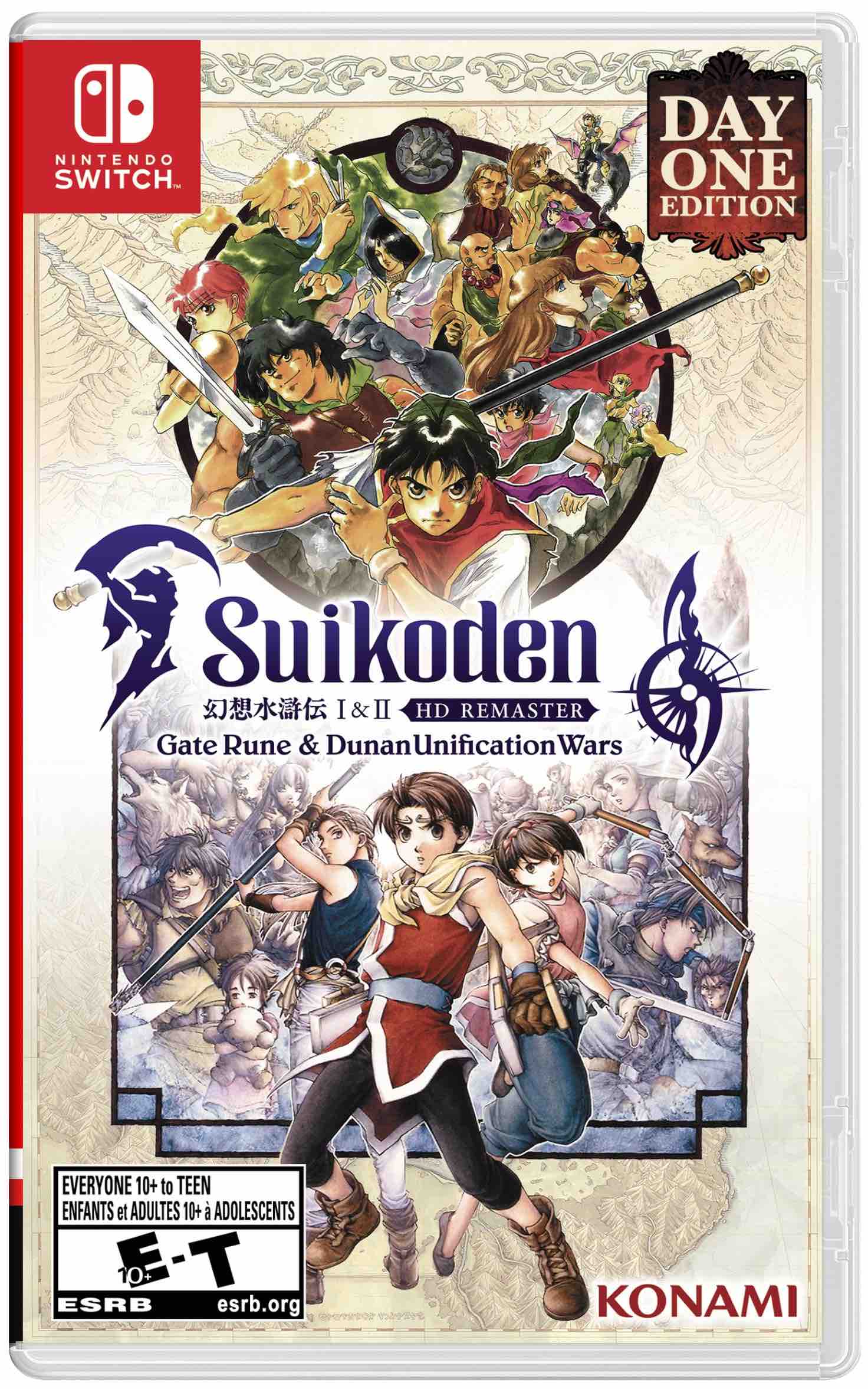 Suikoden I & II HD Remaster Gate Rune and Dunan Unification Wars. Nintendo Switch